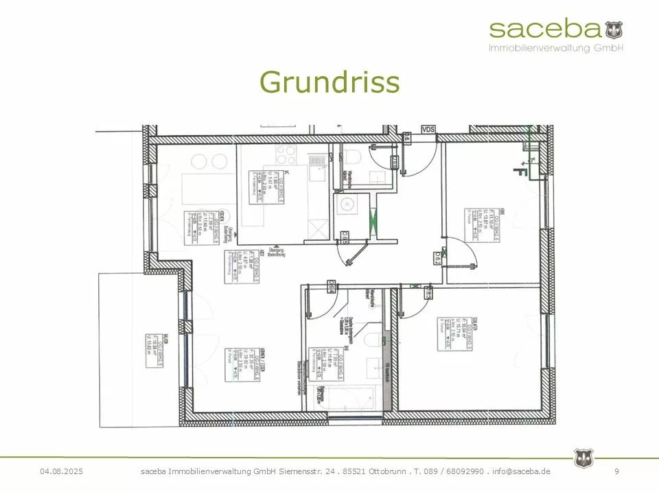 3-Zimmer Wohnung in Waldtrudering zu vermieten - Grundriss