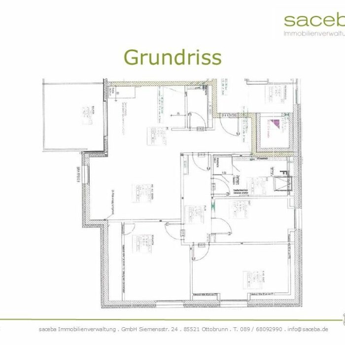 4-Zimmer Wohnung in Waldtrudering zu vermieten - Grundriss
